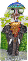Temple Trees Decorated Elephant Fridge Magnet(Pack of 1, Multicolor)