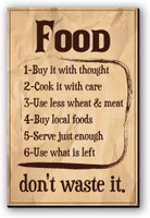 Seven Rays Food-Don’t waste it Fridge Magnet(Pack of 1, Multicolor)