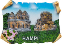 Temple Trees Hampi Fridge Magnet(Pack of 1, Multicolor)