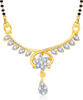 VK Jewels VK Jewels Divine Star Gold and Rhodium plated Mangalsutra Pendant Alloy Mangalsutra
