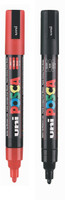 Posca PC-5M Bullet Tip Water Based Poster Marker(Set of 2, Red, Blue) RS.189.00