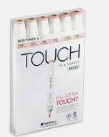 Shinhan Touch Twin Brush Tip, Chisel Tip Permanent Permanent Markers(Set of 1, White) RS.1590.00