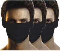 Bikers Gear Combo - Black Anti-pollution Mask(Black, Pack of 3) RS.225.00