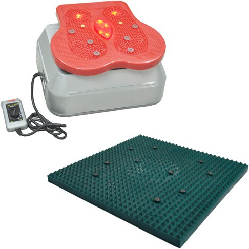 Deemark DC188 combo of blood circulation machine with small relif mate as freebie Massager(Grey, Borwn)