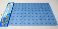 Decorika PVC Bath Mat Bath Mat(Blue, Medium)