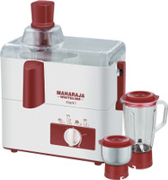 Maharaja Whiteline Mark-1 450 W Juicer Mixer Grinder(White, Red, 2 Jars) RS.1980.00