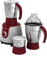 Philips HL7710 /00 600 W Mixer Grinder(Red, White, 3 Jars)