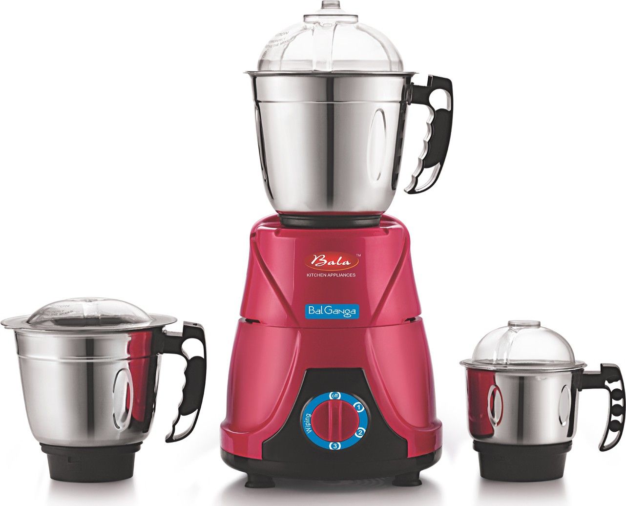 Bala bal ganga 650 W Mixer Grinder apple red, 3 Jars Full Specifications, Price