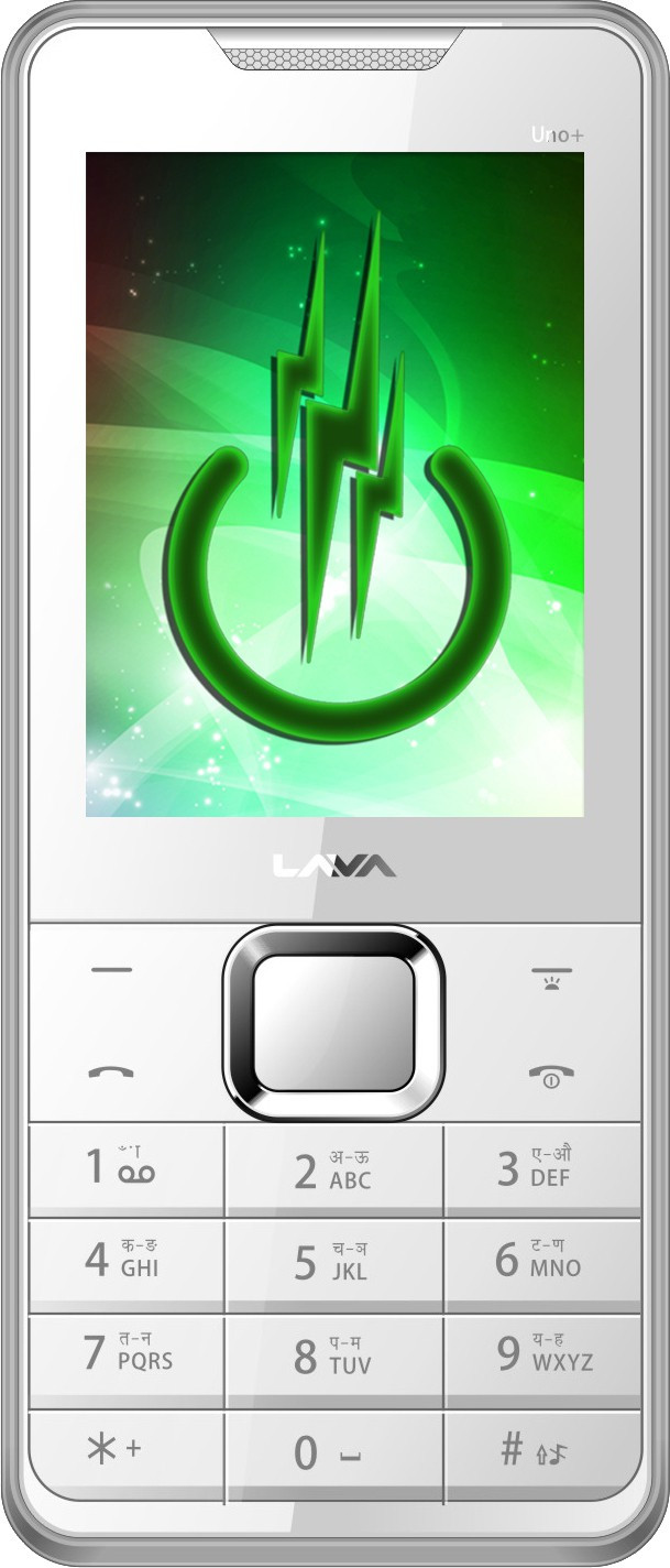 Lava KKT Uno+(White & Silver)