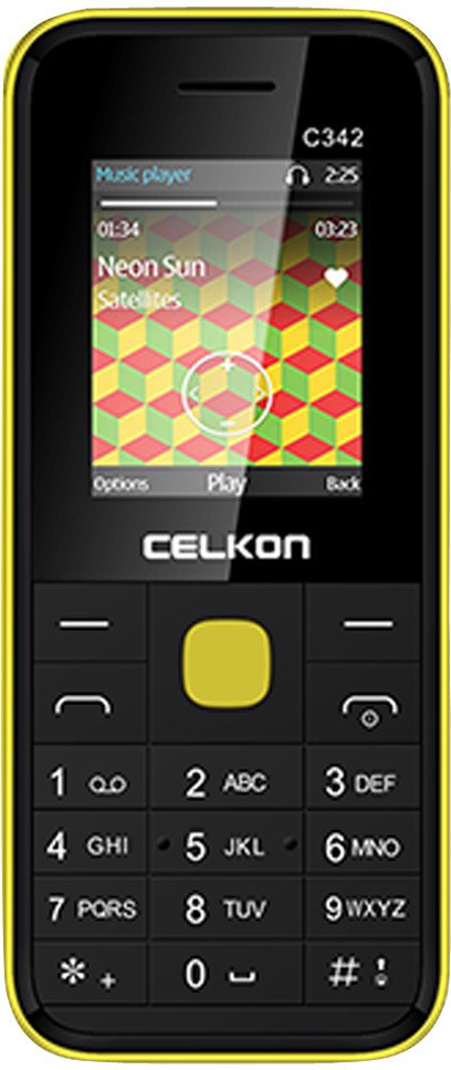 Celkon Dual Sim - Black & Yellow