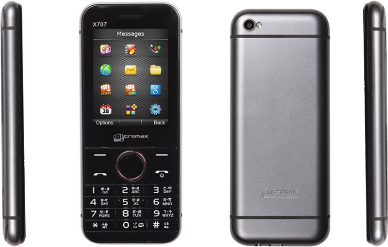 Micromax X707(Grey) RS.1349 (10.00% Off) - Flipkart