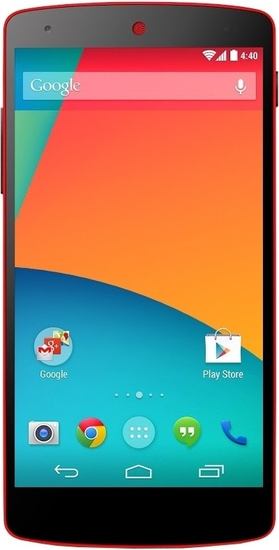 Nexus 5 (Red, 16 GB)(2 GB RAM)