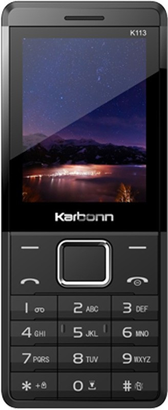 Karbonn K113 Plus Dual Sim - Black & Red(Black)