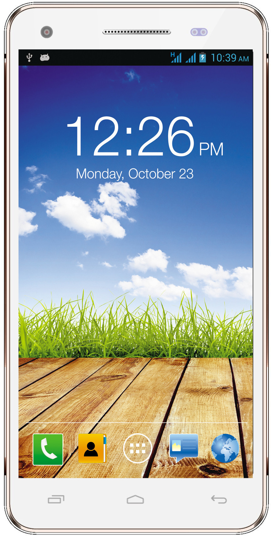 Micromax Canvas 4 Plus A315 (White and Gold, 16 GB)(1 GB RAM)