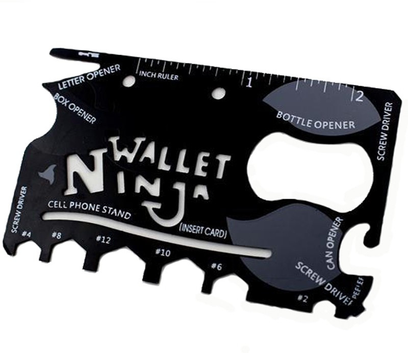 Mart And Amazing ninja wallet 18 in 1 Swiss Army Card(Black)