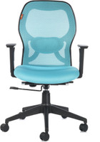 Bluebell Kruz I Mid Back Fabric Office Chair(Blue) RS.12999.00