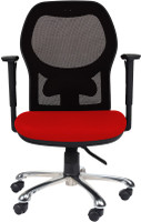 Woodstock India Plastic Office Chair(Black, Red) RS.6999.00