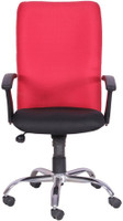 Woodstock India Engineered Wood Office Chair(Red, Black) RS.5999.00