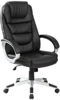 Woodstock India Engineered Wood Office Chair(Black, Black) RS.6999.00