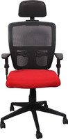 Woodstock India Plastic Office Chair(Black, Red) RS.7999.00