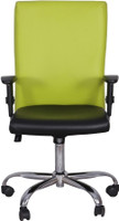 Woodstock India Engineered Wood Office Chair(Green, Black) RS.6999.00
