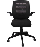 Woodstock India Plastic Office Chair(Black, Black) RS.6999.00