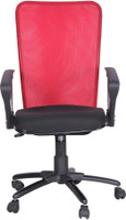 Woodstock India Metal, Plastic Office Chair(Red, Black) RS.4999.00