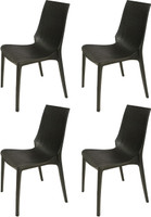 Supreme Lumina Plastic Outdoor Chair(Finish Color - Black)