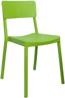 Cello Furniture Plastic Cafeteria Chair(Finish Color - Green)