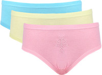 Vaishma Plain-3M Women's Brief Multicolor Panty(Pack of 3)