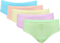 Vaishma Plain-5ML Women's Brief Multicolor Panty(Pack of 5)