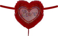 Laceandme LOVE For your Loved One Romantic Gift Women's Thong Red Panty(Pack of 1)