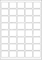 Novajet 40 A4 Size Sticker Paper Self-adhesive Paper Label(White) RS.310.00