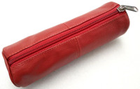 Y Store Pencil Pouch Genuine Leather Pencil Box(Set of 1, Red)