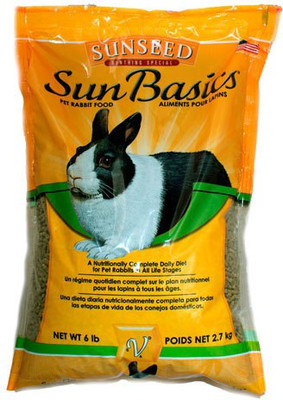 Sunseed Sun Basics A Nutritionally Complete Daily Diet 2.7kg NA Rabbit Food(2.7 kg Pack of 1)
