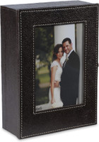 Eco-Leatherette KRB 4x6 inch Photo Frame(Brown)