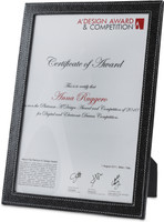 Eco-Leatherette A4CF 8x12 Inch Photo Frame(Black)