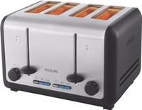 Philips HD2647/20 1800 W Pop Up Toaster(Silver and black)
