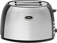 Oster TSSTJC5BBK-049 800 W Pop Up Toaster(Silver and black)