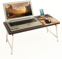 Bluewud Riodesk Ace Engineered Wood Portable Laptop Table(Finish Color - Wenge) RS.1699.00