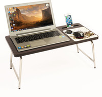 Bluewud Riodesk Ace Engineered Wood Portable Laptop Table(Finish Color - Wenge) RS.1699.00
