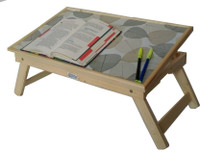 Ekta Product EktaSmallBeige Engineered Wood Portable Laptop Table(Finish Color - Light Oak) RS.1290.00