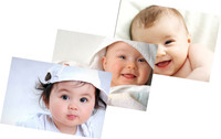 Pack Of Three Cute Baby Posters (5) Paper Print(12 inch X 18 inch, Streched) RS.450.00