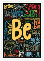 Be Positive, Nice, Brave and Many More Inspirational Quotes Typography Poster Paper Print(16.5 inch X 11.5 inch) RS.225.00