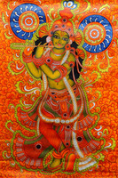 Oshi - Krishna Fine Art (2) Paper Print(18 inch X 12 inch, Streched) RS.189.00