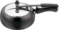 Kitchen Essentials Kalash Hard Anodised Inner Lid 3.5 L Pressure Cooker(Induction Bottom, Aluminium) Flipkart