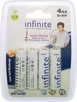 Envie AA 2100mAh Rechargeable Alkaline Battery