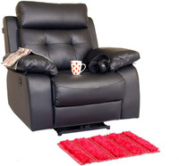 Recliners India Leatherette Powered Recliners(Finish Color - Black)