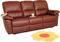 Recliners India Leatherette Manual Recliners(Finish Color - Burgandy)