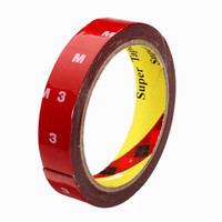 3M Car Scotch Double Sided Automotive Acrylic Foam 24 mm x 10 m Red Reflective Tape(Pack of 1) RS.520.00